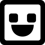 Emoji Happy Square Round 431 SVG Icon